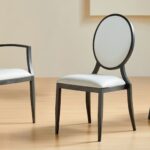 Metal Wood-Grain Chair